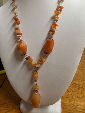 Artisan Orange Carnelian Necklace